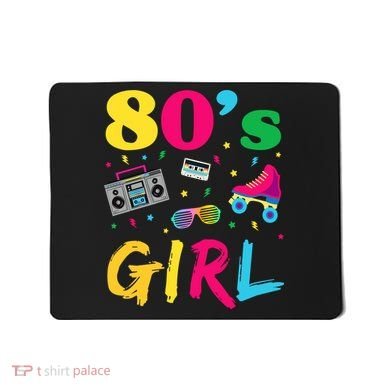 80s Girl Retro Costume Mousepad