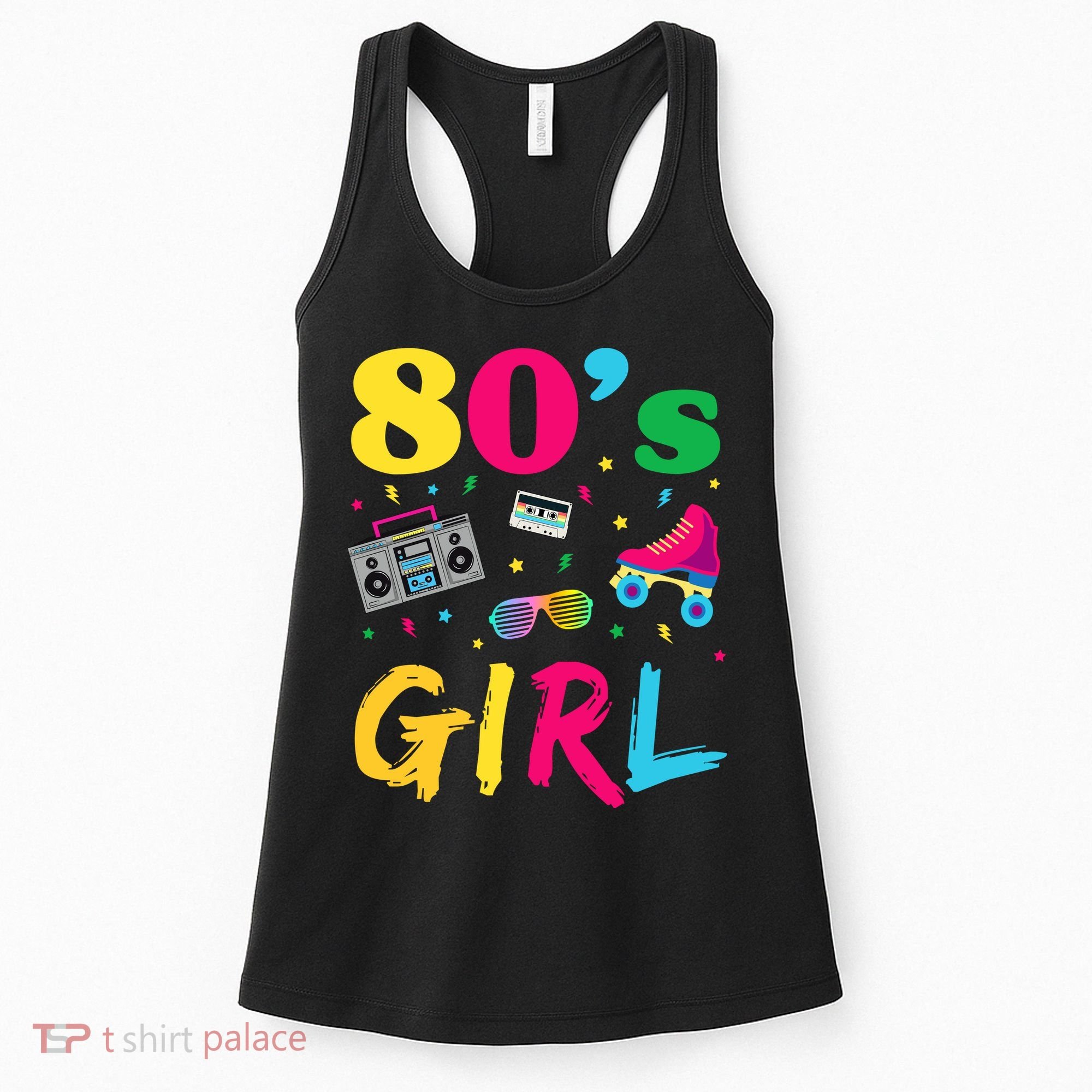 80s Girl Retro Costume Women's Tank Top