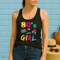 80s Girl Retro Costume Women's Tank Top thumb 2