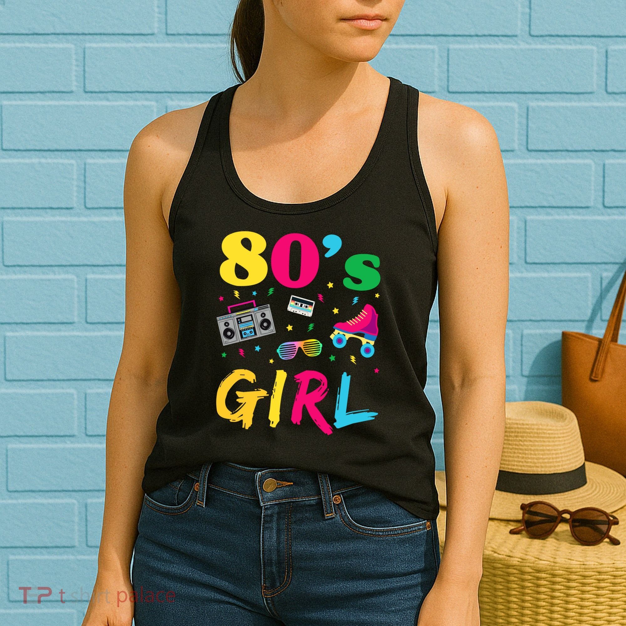 80s Girl Retro Costume Women's Tank Top