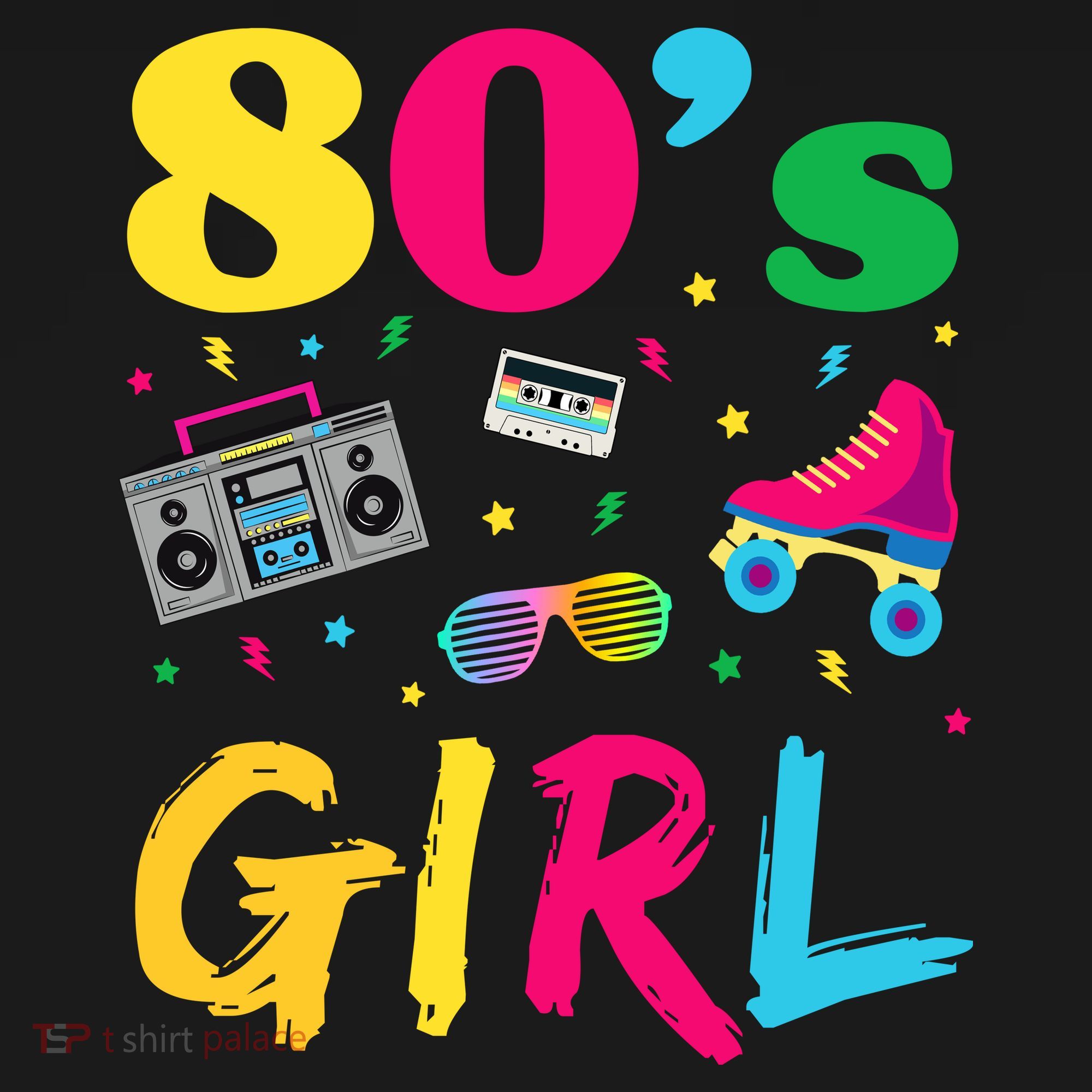 80s Girl Retro Costume Women's Tank Top