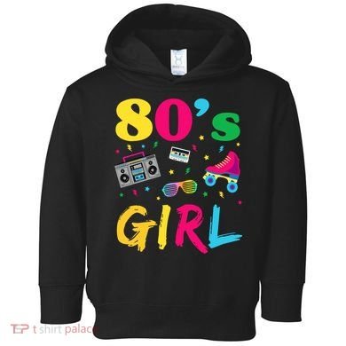 80s Girl Retro Costume Toddler Hoodie