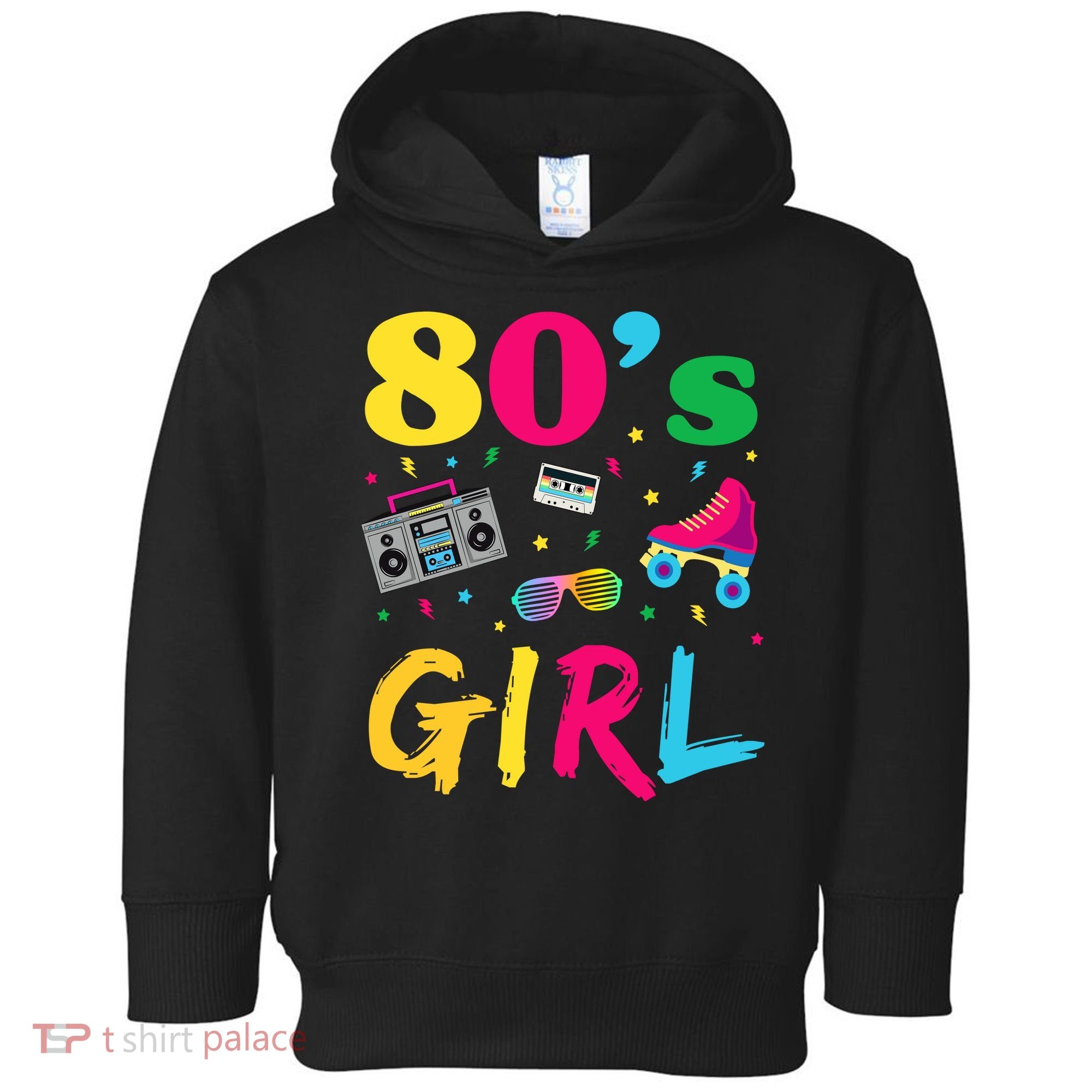 80s Girl Retro Costume Toddler Hoodie