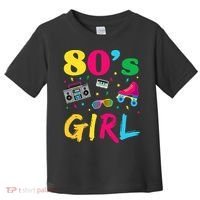 80s Girl Retro Costume Toddler T-Shirt thumb 0