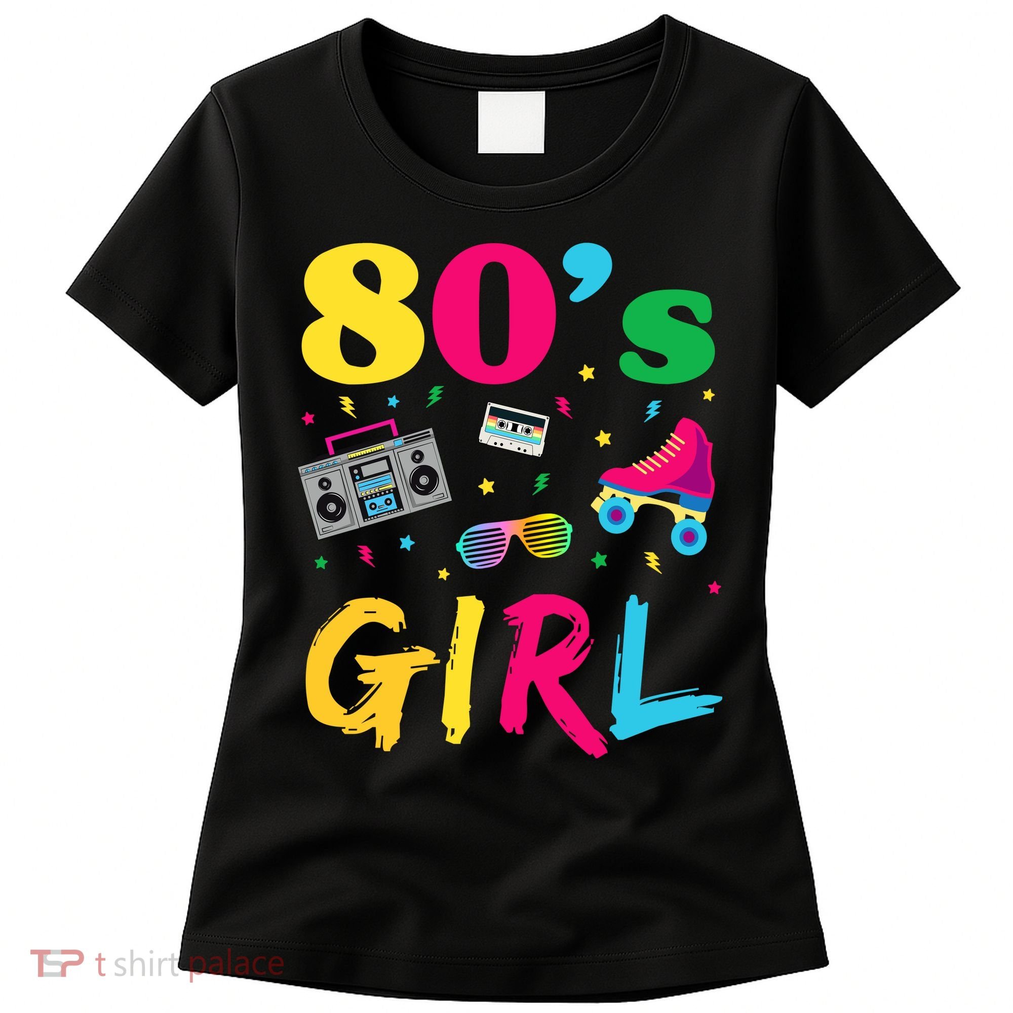 80s Girl Retro Costume Women's T-Shirt