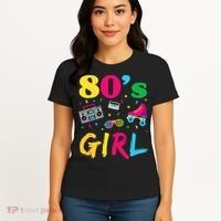 80s Girl Retro Costume Women's T-Shirt thumb 4