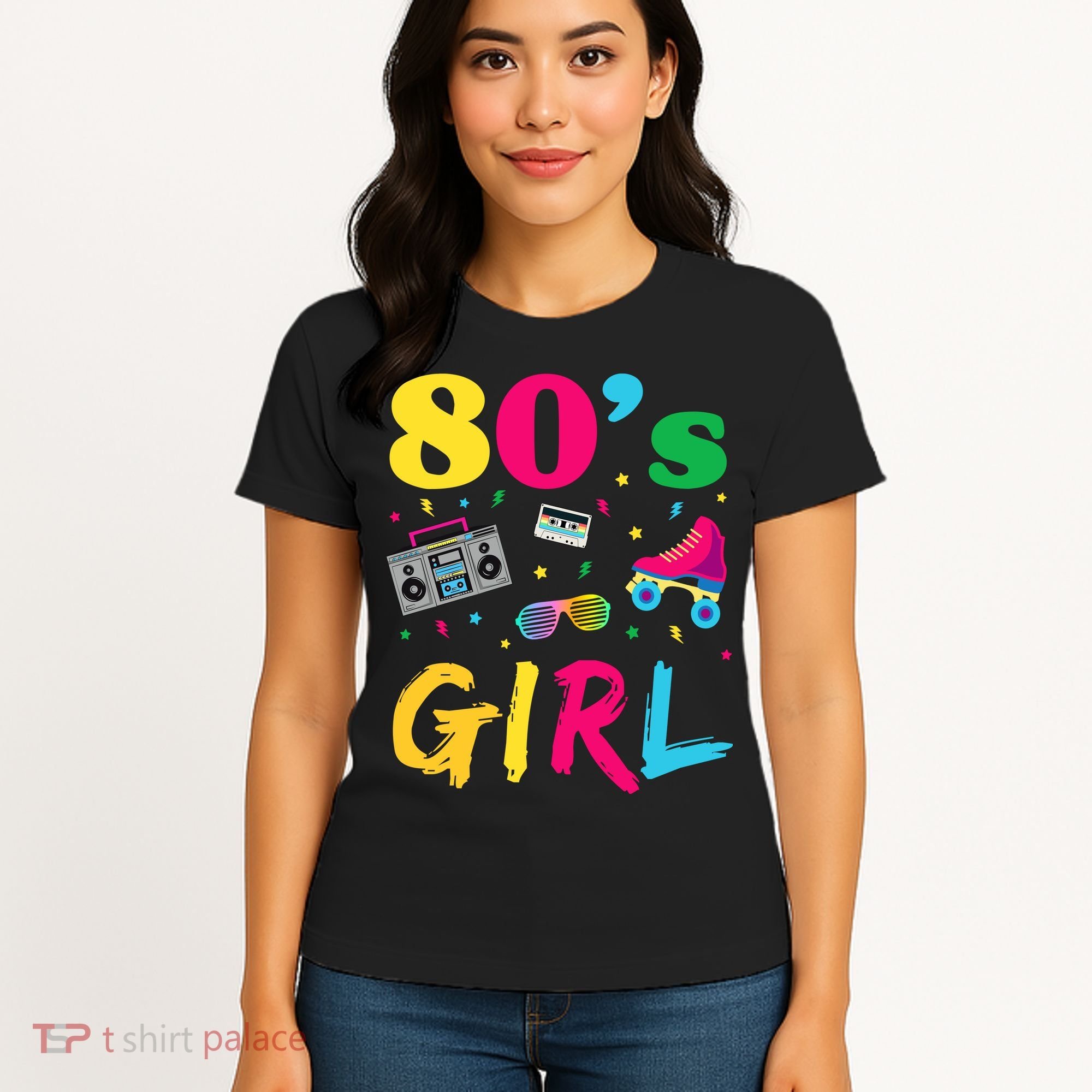 80s Girl Retro Costume Women's T-Shirt