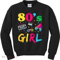 80s Girl Retro Costume Kids Sweatshirt thumb 0