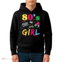 80s Girl Retro Costume Kids Hoodie thumb 4