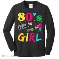80s Girl Retro Costume Kids Long Sleeve Shirt thumb 0
