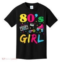80s Girl Retro Costume Kids T-Shirt thumb 0