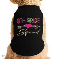 8Th Grade Squad Welcome Back To School Doggie Tank thumb 0