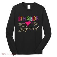 8Th Grade Squad Welcome Back To School Long Sleeve Shirt thumb 0