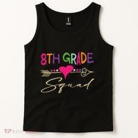 8Th Grade Squad Welcome Back To School Tank Top thumb 2