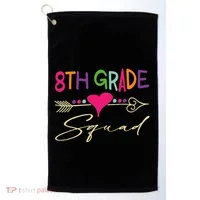 8Th Grade Squad Welcome Back To School Golf Towel thumb 0