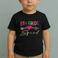 8Th Grade Squad Welcome Back To School Toddler T-Shirt thumb 2