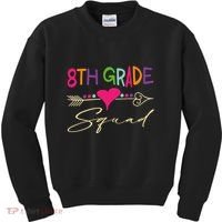 8Th Grade Squad Welcome Back To School Kids Sweatshirt thumb 0