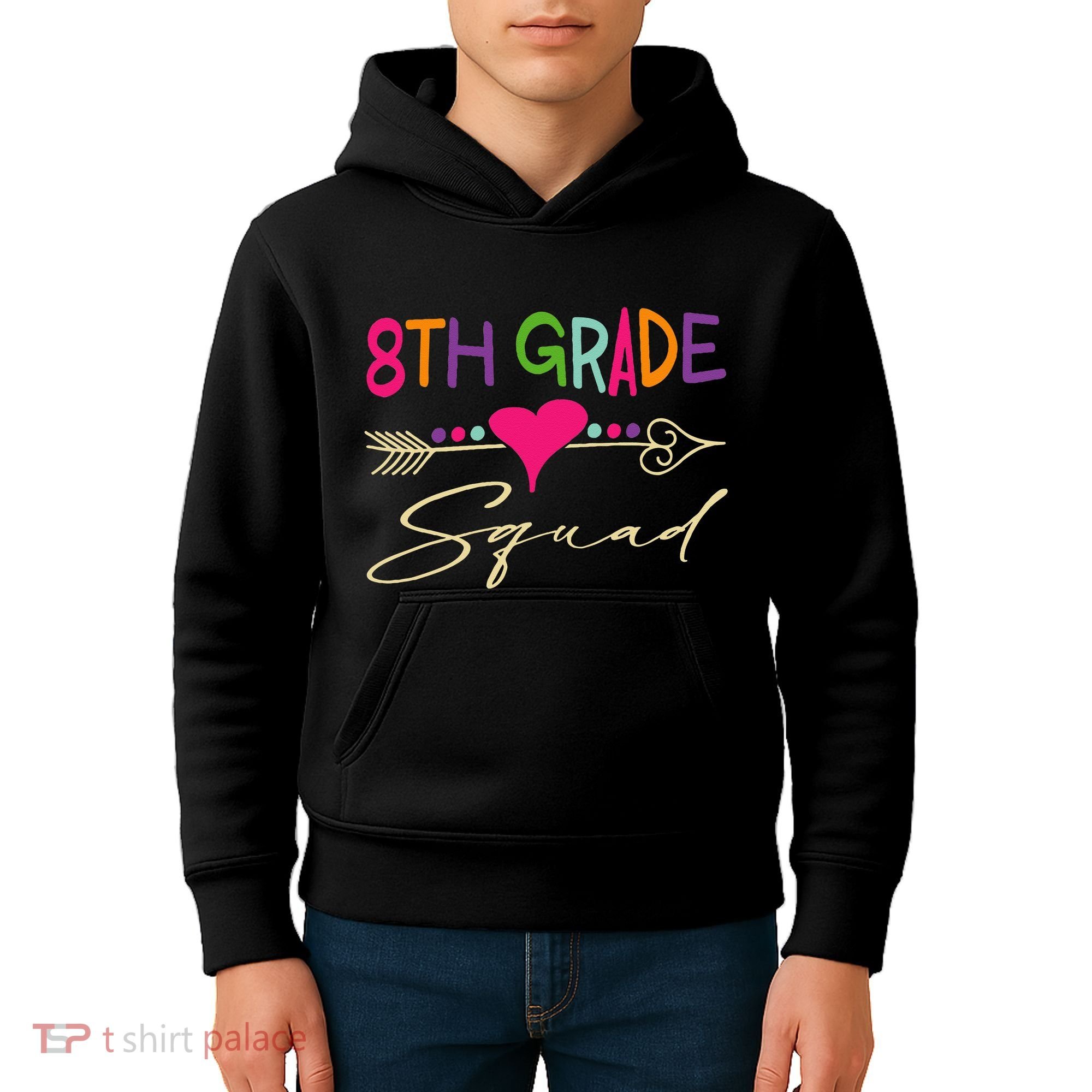 8Th Grade Squad Welcome Back To School Kids Hoodie