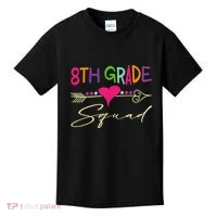 8Th Grade Squad Welcome Back To School Kids T-Shirt thumb 0