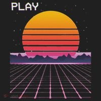 80s Grid Sunset Vaporwave Synthwave Outrun Beanie thumb 2