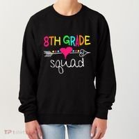 8th Grade Squad Eighth Teacher Student Team Back To School Gift Women's Sweatshirt thumb 0