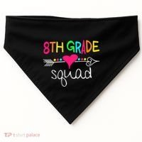 8th Grade Squad Eighth Teacher Student Team Back To School Gift USA-Made Doggie Bandana thumb 0