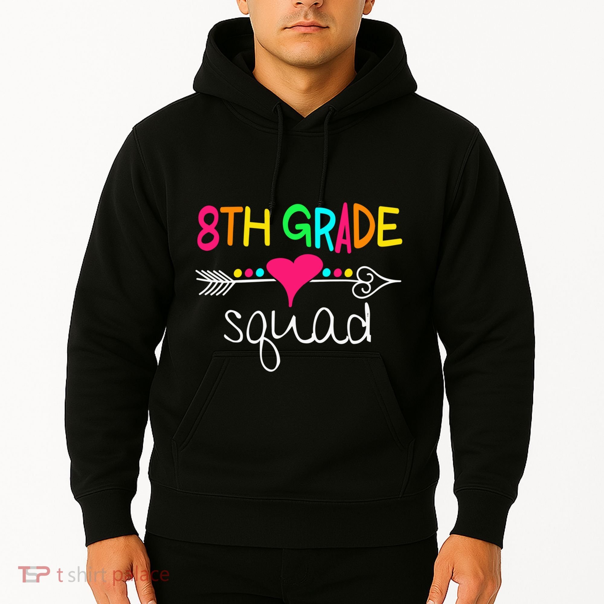 8th Grade Squad Eighth Teacher Student Team Back To School Gift Hoodie