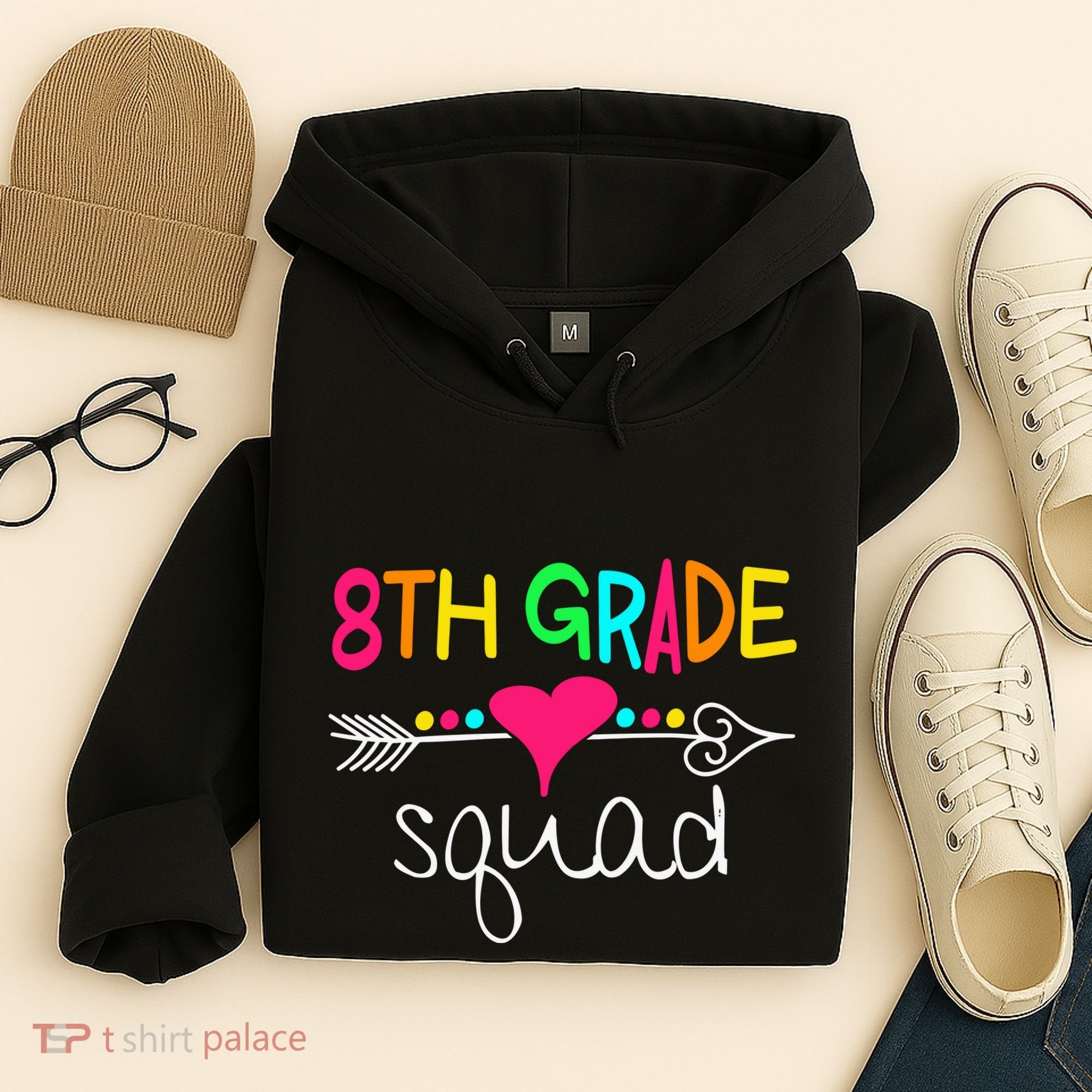 8th Grade Squad Eighth Teacher Student Team Back To School Gift Hoodie