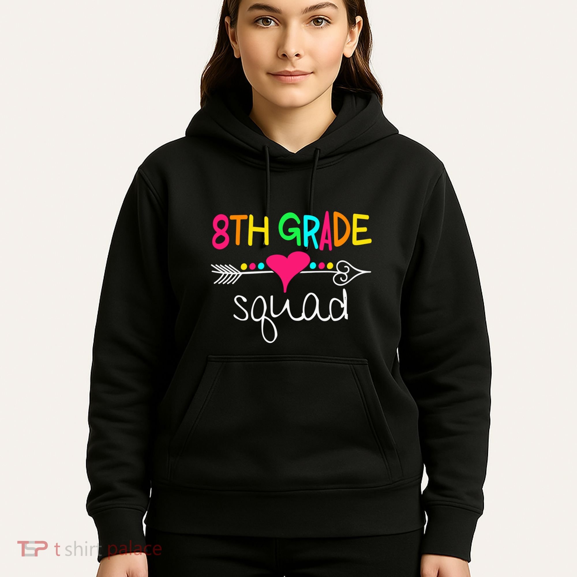 8th Grade Squad Eighth Teacher Student Team Back To School Gift Hoodie