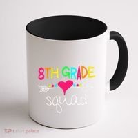 8th Grade Squad Eighth Teacher Student Team Back To School Gift Coffee Mug thumb 1