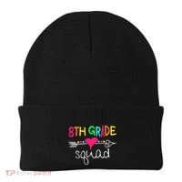 8th Grade Squad Eighth Teacher Student Team Back To School Gift Beanie thumb 0
