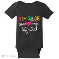 8th Grade Squad Eighth Teacher Student Team Back To School Gift Baby Bodysuit thumb 0