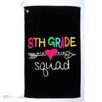 8th Grade Squad Eighth Teacher Student Team Back To School Gift Golf Towel thumb 0