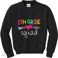 8th Grade Squad Eighth Teacher Student Team Back To School Gift Kids Sweatshirt thumb 0