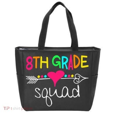 8th Grade Squad Eighth Teacher Student Team Back To School Gift Tote Bag