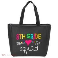 8th Grade Squad Eighth Teacher Student Team Back To School Gift Tote Bag thumb 0