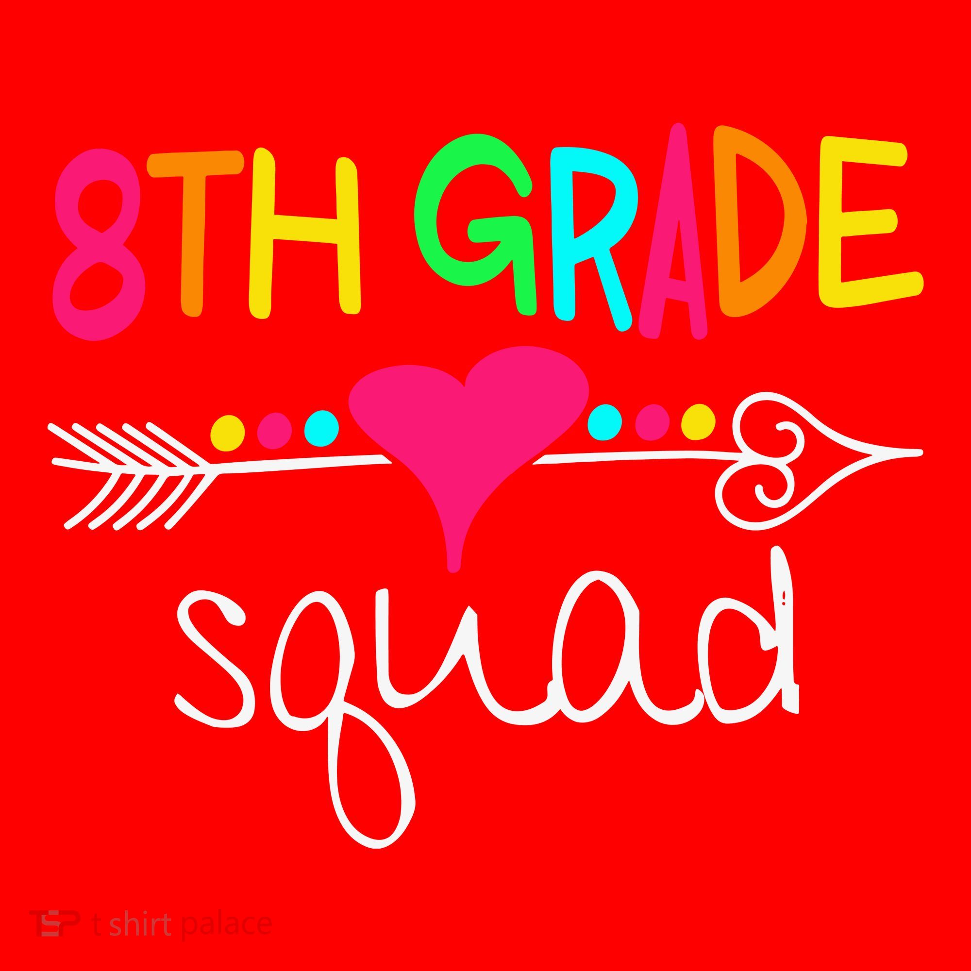 8th Grade Squad Eighth Teacher Student Team Back To School Gift Santa Hat