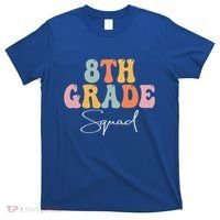 8th Grade Squad Retro Groovy Women Happy First Day Of School T-Shirt thumb 0