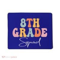8th Grade Squad Retro Groovy Women Happy First Day Of School Mousepad thumb 0