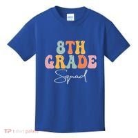 8th Grade Squad Retro Groovy Women Happy First Day Of School Kids T-Shirt thumb 0