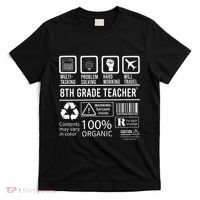 8th Grade Teacher MultiTasking Certified Job Back To School Gift T-Shirt thumb 0