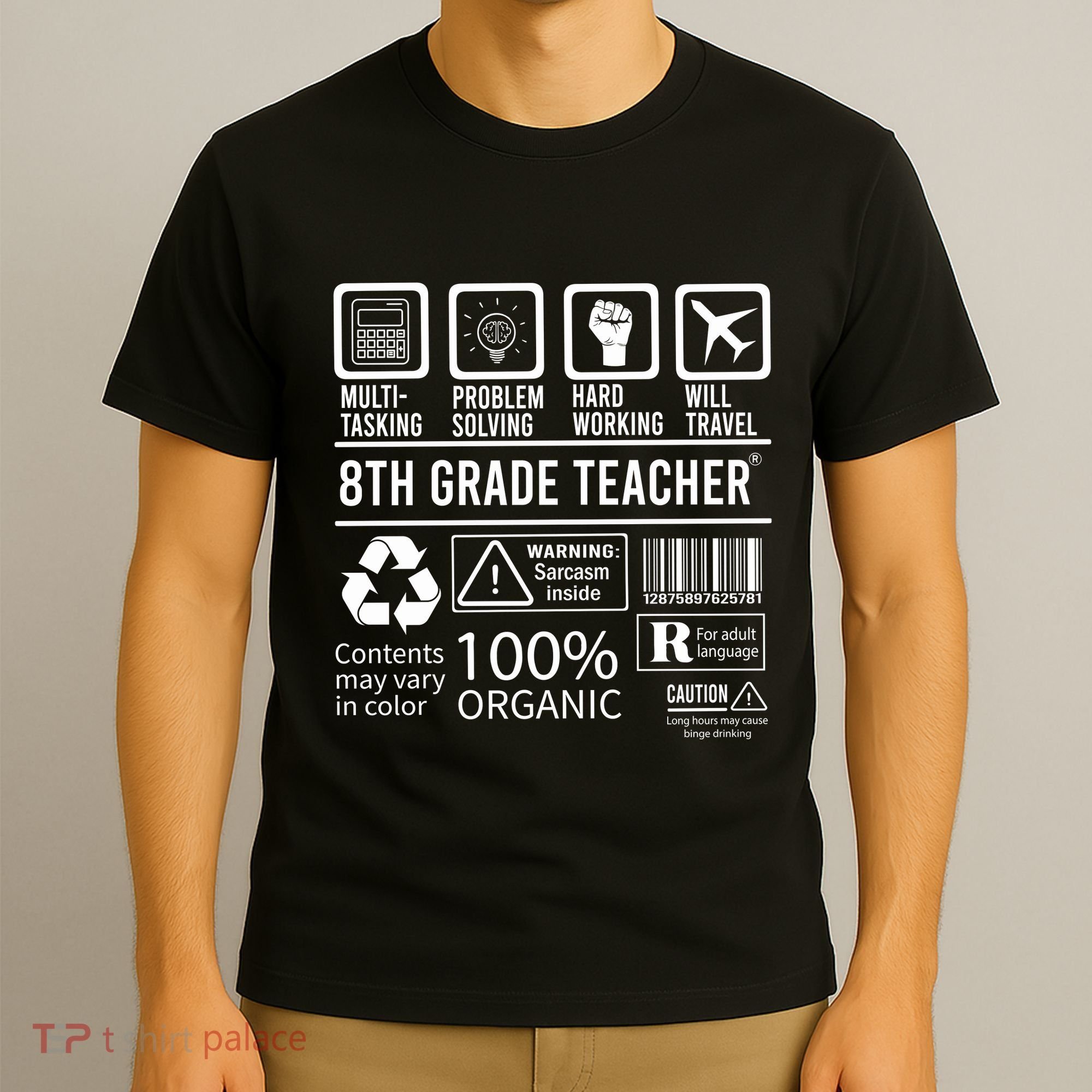 8th Grade Teacher MultiTasking Certified Job Back To School Gift T-Shirt