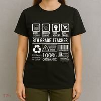 8th Grade Teacher MultiTasking Certified Job Back To School Gift T-Shirt thumb 4