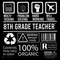 8th Grade Teacher MultiTasking Certified Job Back To School Gift Coffee Mug thumb 5