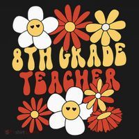 8th Grade Teacher Groovy Eighth Grade Teacher Apron thumb 3