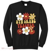 8th Grade Teacher Groovy Eighth Grade Teacher Sweatshirt thumb 0