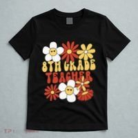 8th Grade Teacher Groovy Eighth Grade Teacher T-Shirt thumb 5