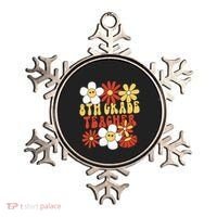 8th Grade Teacher Groovy Eighth Grade Teacher Ornament thumb 0