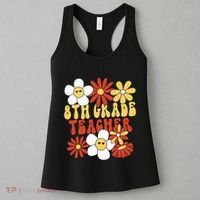 8th Grade Teacher Groovy Eighth Grade Teacher Women's Tank Top thumb 3