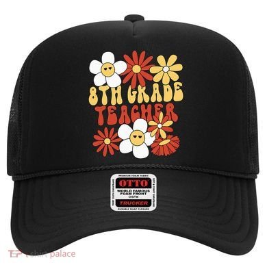 8th Grade Teacher Groovy Eighth Grade Teacher Hat